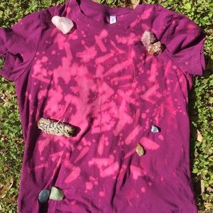 Bleached Out Magenta Shirt